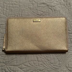 Rose Gold kate spade ♠️ Large Continental Wallet